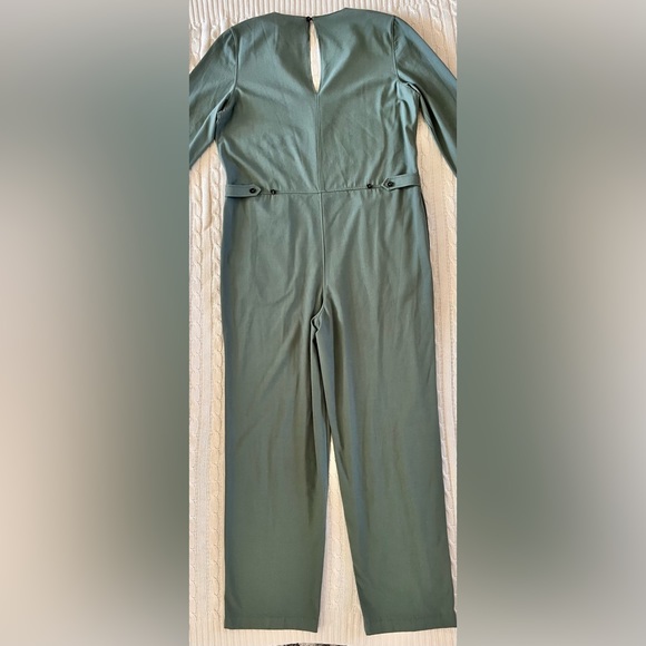 NWOT BILLY REID Small Forest Green Long sleeve Jumpsuit - Picture 10 of 12